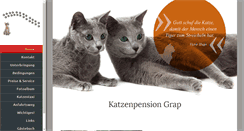 Desktop Screenshot of katzenpension-grap.de